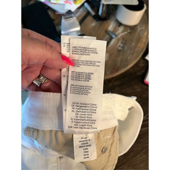 Liverpool The Glider The Ankle Skinny Jeans in Bright White Sz 6/28 NWT - Picture 9 of 9